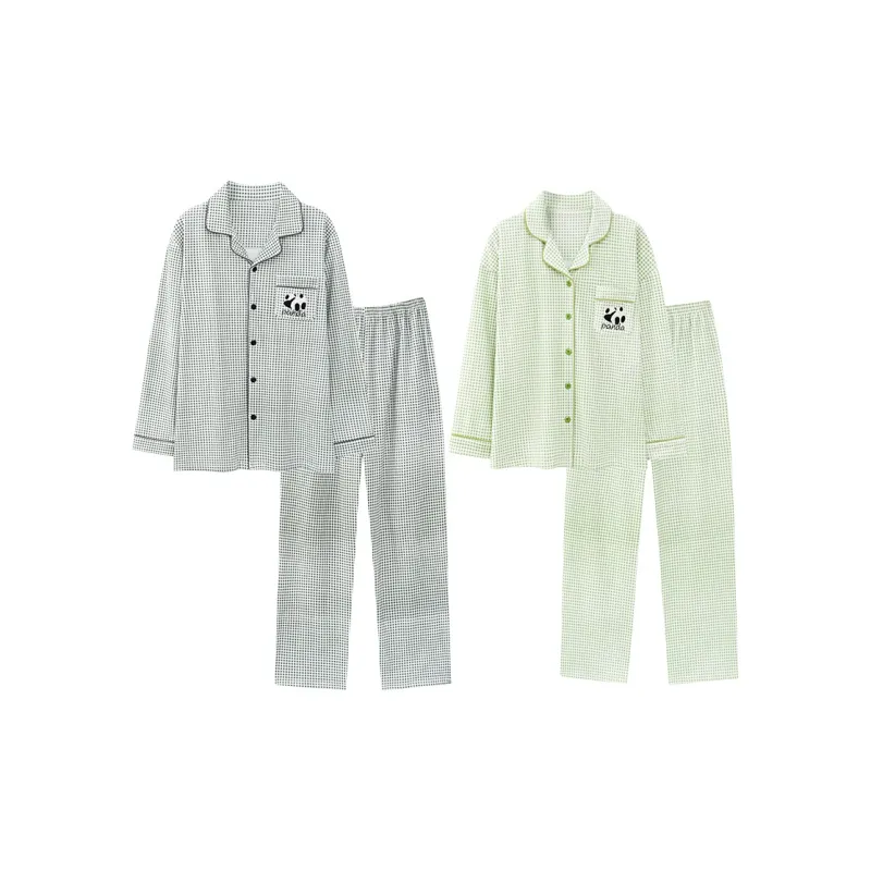 Chun Xi Pajama Set Unisex Polka Dot Design-0