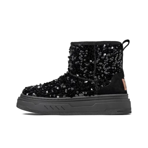 JOSINY Snow Boots Women's Black