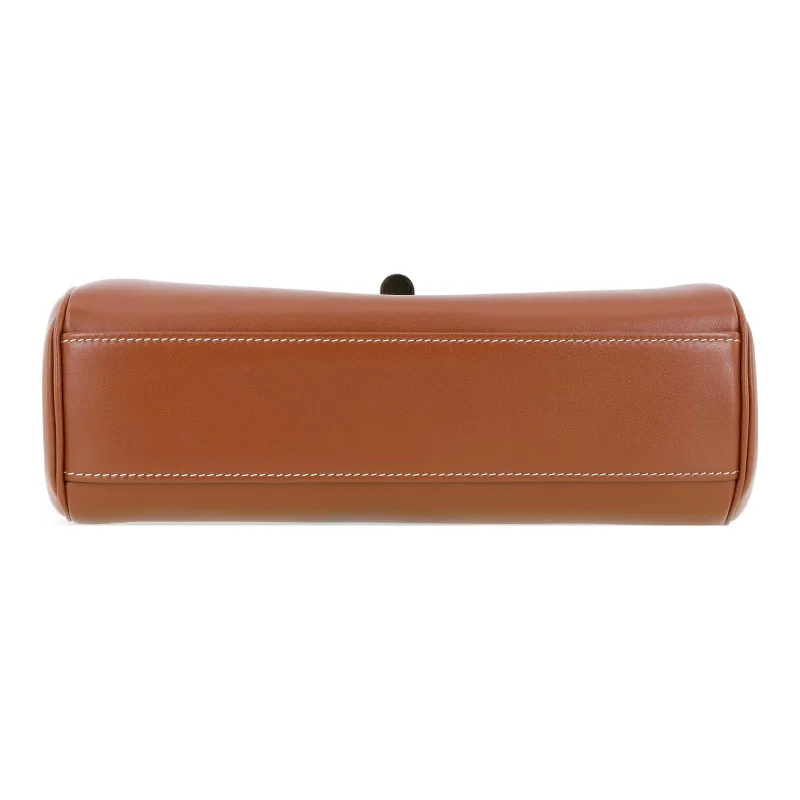 CELINE 16 Smooth Cow Leather Shoulder Bag Crossbody Bag Women's Tawny-4