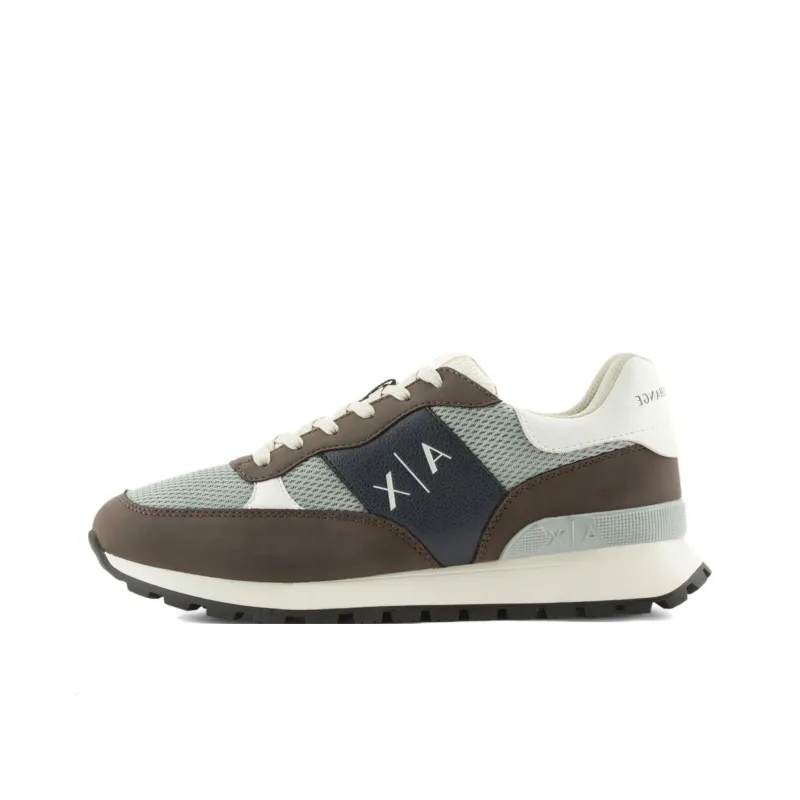ARMANI EXCHANGE Low Top Casual Shoes Men's Coffee Gray-0