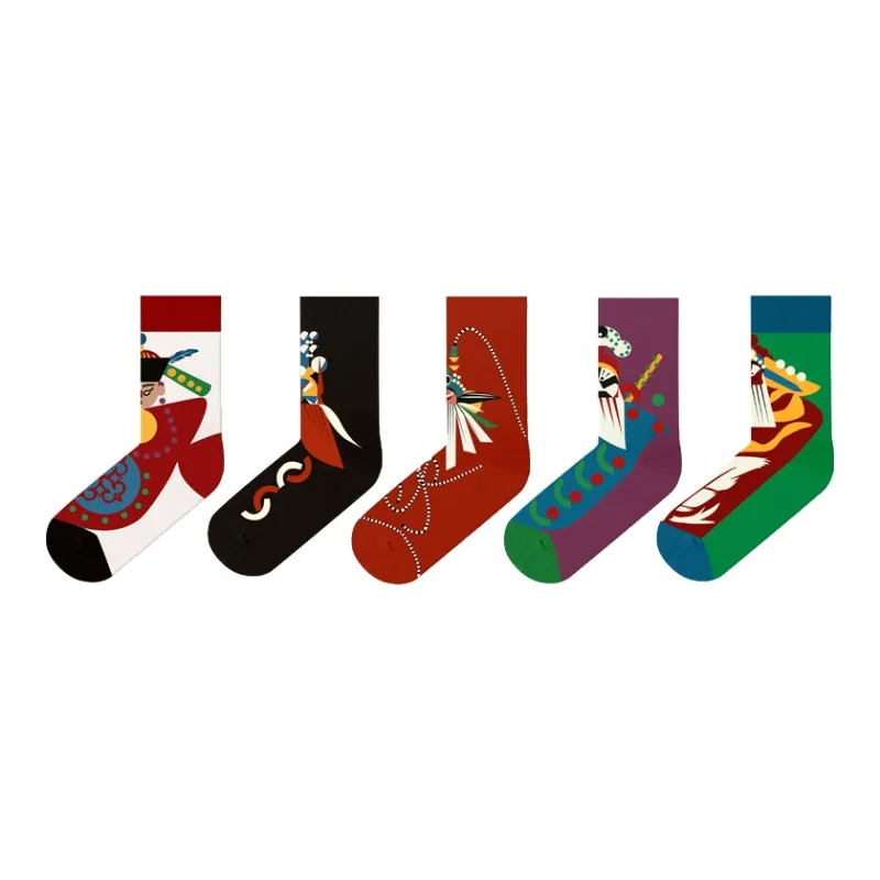 Duanmei Unisex Mid Calf Socks-0