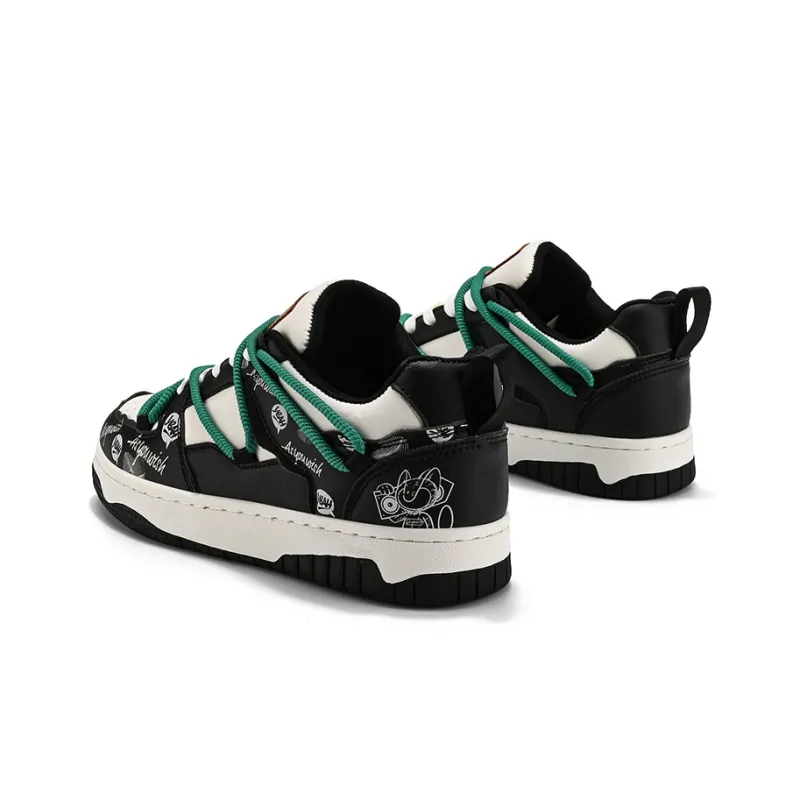 MIIOW Trend Party Series Coverage Anti-Slip And Wear-Resistant Low-Top Skateboard Shoes Unisex-12