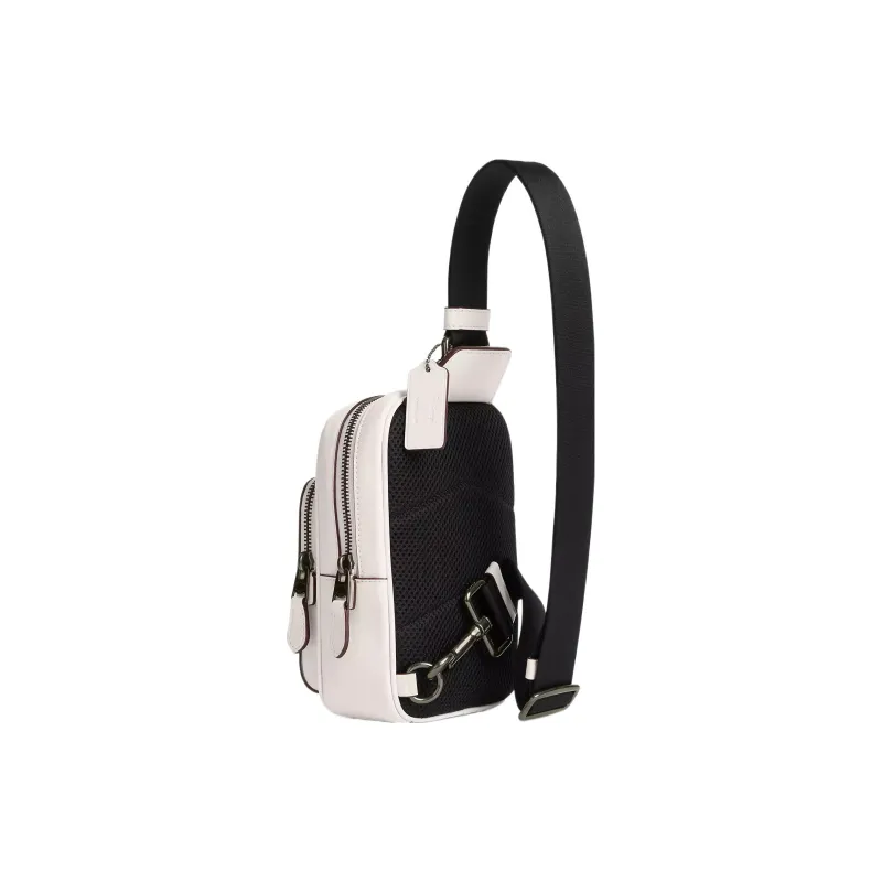 COACH Disney Collaboration Track Calfskin Fanny Pack Shoulder Bag Crossbody Bag Sling Bag Mini Women's White-1