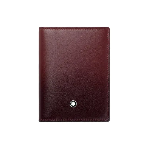 MONTBLANC Meisterstuck Calfskin Card Holder Regular Men's Burgundy Color
