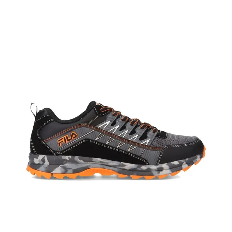 FILA Shock Absorbers With Slip Resistant Features Low Top Running Shoes Men's Black's-1