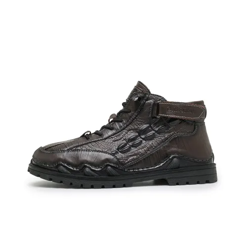 G.N.SHIJIA Casual Shoes Men Mid-Top