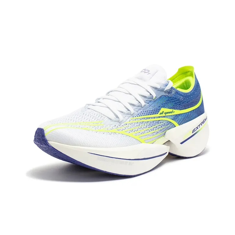 361° Flying Future Lightweight Rebound Low Top Running Shoes Men's White Blue-1