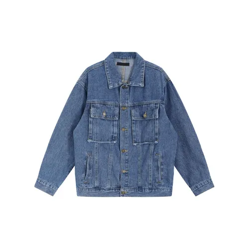 Garbege Denim Jackets Women's Blue