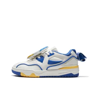 XTEP Slip Resistant Low Top Skateboard Shoes Men's White Blue