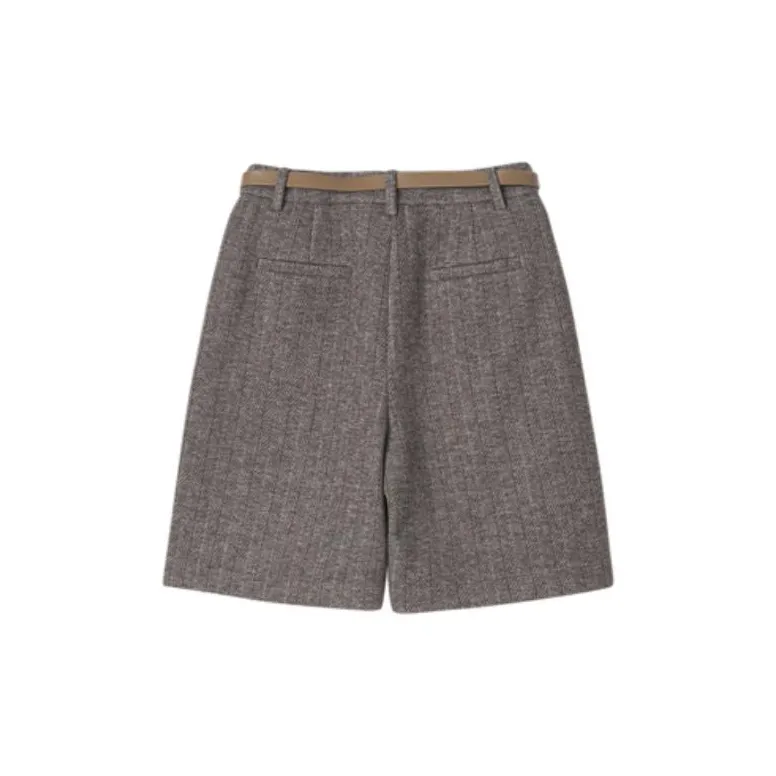 YINER GoodLand Casual Shorts Women's Coffee-1