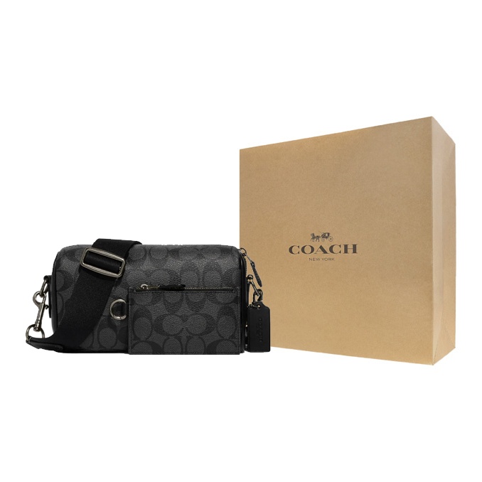 COACH Canvas With Leather Combo Bag Shoulder Bag Crossbody