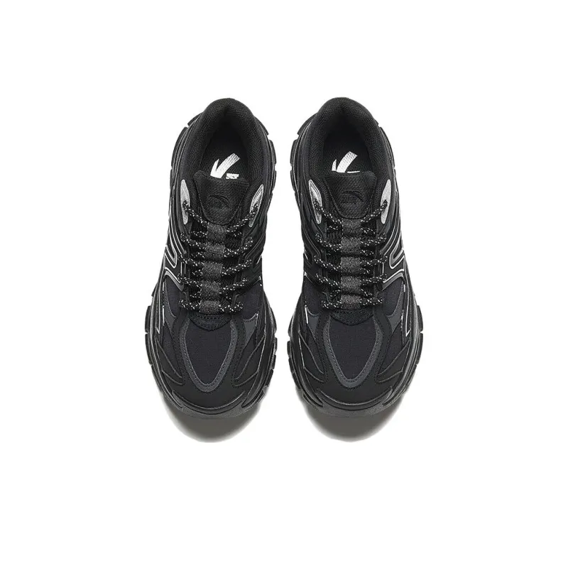 Anta Scorching OG 1 Cushioning Wear Resistant Low Top Chunky Sneakers Women's Black Gray Silver-2
