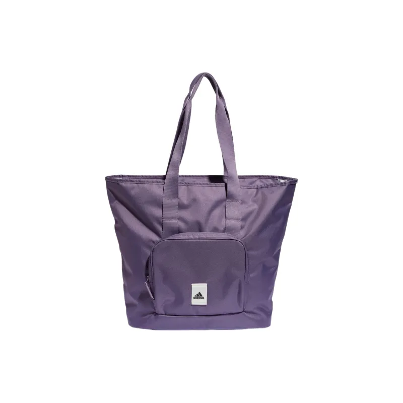 Adidas Recycled Polyester Twill Tote Bag Shopping Bag Shoulder Bag Handbag Regular Unisex Dark Purple/Black/Gray/White-0
