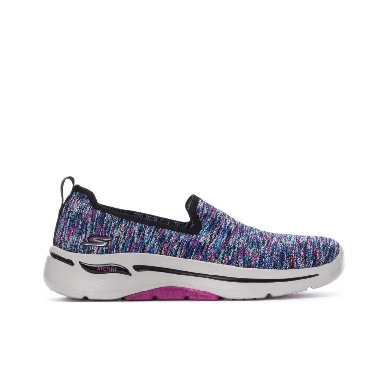 Skechers Go Walk Arch Fit Vivid Durable Breathable Low-Top Casual Shoes Men's Black Multicolor-1