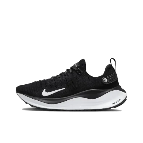Nike INFINITY RUN 4 Anti Slip Wear Resistant Low Top Training Running Shoes Women's Black White