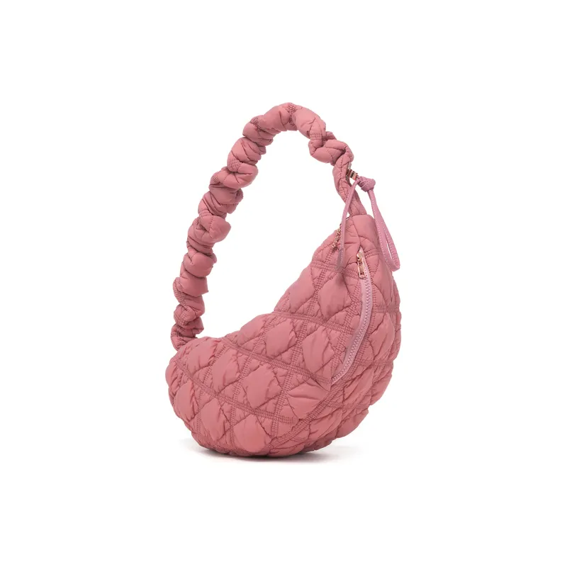 CARLYN Nylon Portable Crossbody Bag, Shoulder Bag Women's Rose Pink-1