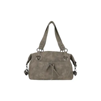 UNITE STAR PU Tote Bag Shopping Bag Crossbody Bag Shoulder Bag Medium Size Women's Black/Khaki