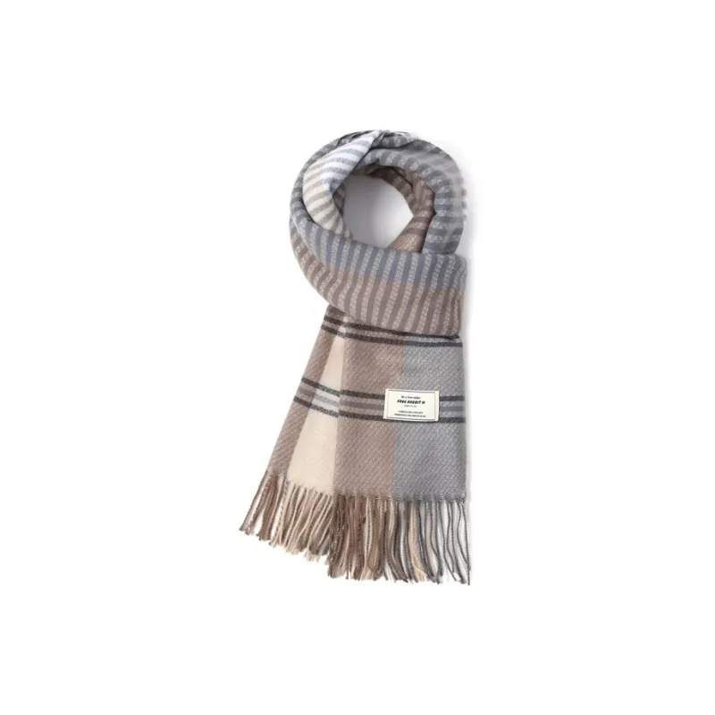 FREE RABBITⅡ Faux Cashmere Knit Scarves Unisex-8