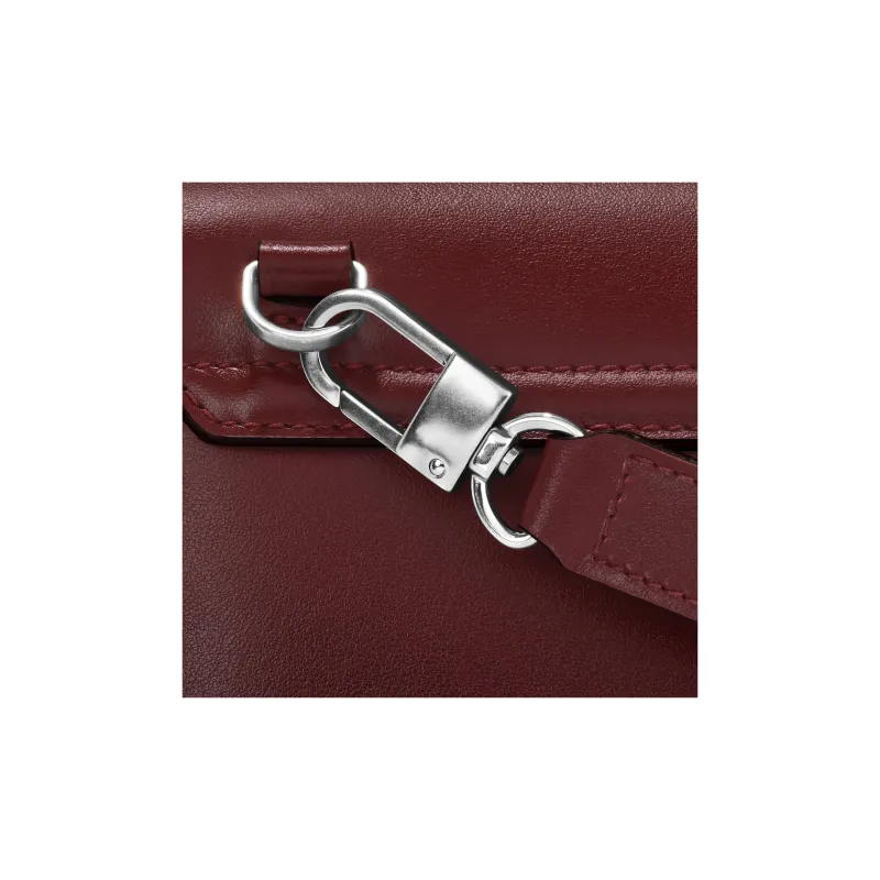 MONTBLANC Meisterstuck Cow Leather Messenger Bag, Shoulder Bag, Crossbody Bag Men's Burgundy-5