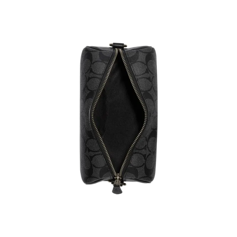 COACH Canvas With Leather Combo Bag, Shoulder Bag, Crossbody Bag Trumpets Men's Black-14