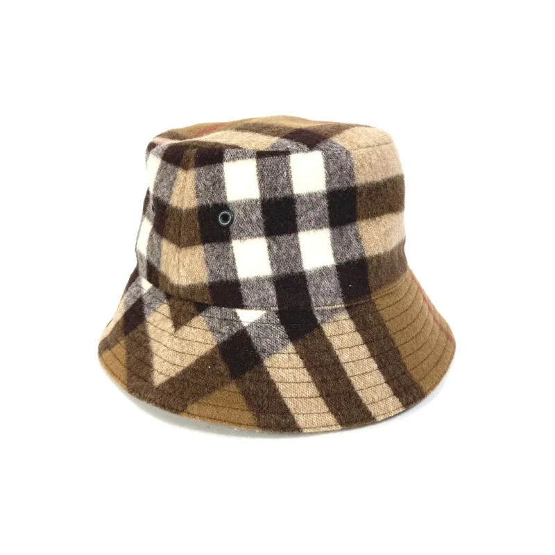 Burberry Exaggerated Check Wool Baseball Hat-4