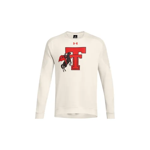 Under Armour Collegiate Sweatshirts Men Off White - Red