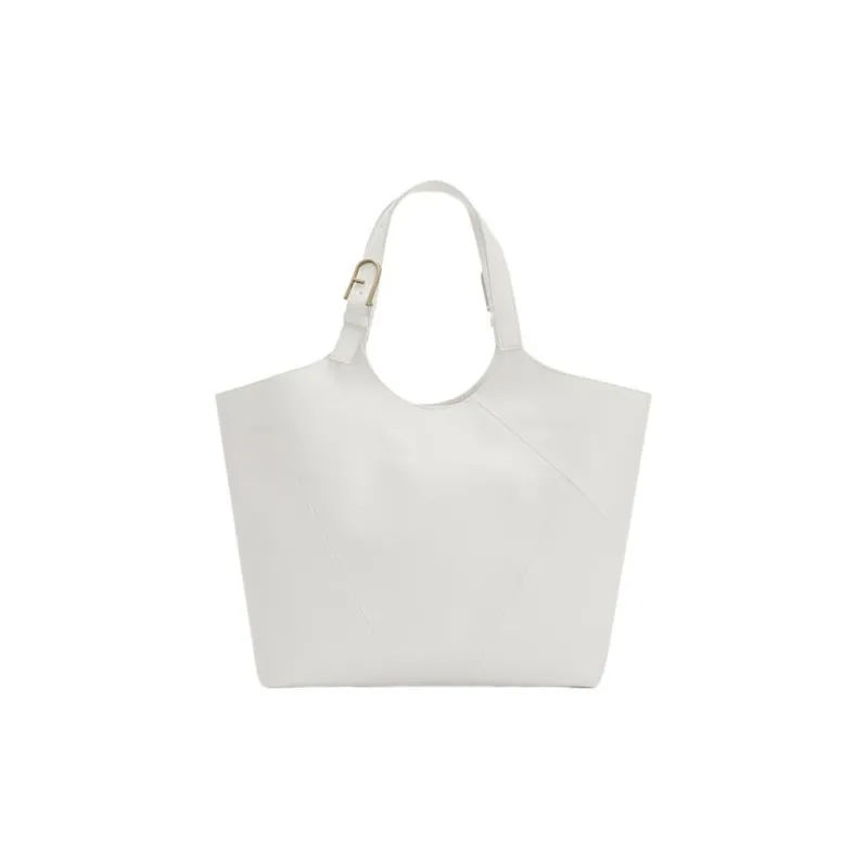 Furla Calfskin Tote Bag Shopping Bag Handbag Extra Large Women's Cotton Candy-0