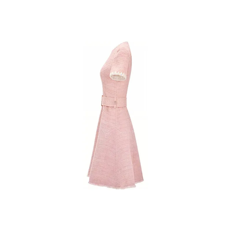 RARE Short Sleeved Dresses Women's Pink-2