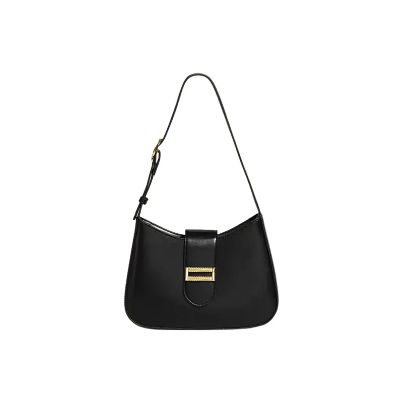 NOMK PU Baguette Women's Shoulder Bag Handbag Shoulder Bag Regular Women's White/Black/Yellow/Khaki-14