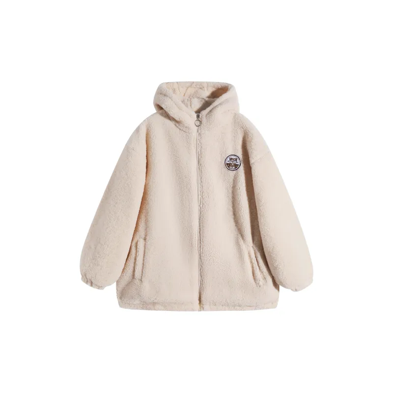 MKBY Velvet feel Coat Women's Apricot-1