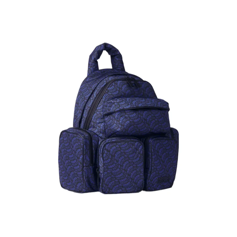 Adidas Originals MONCLER Collaboration Recycled Nylon Backpack Regular Unisex Multicolor Puzzle Blue-1