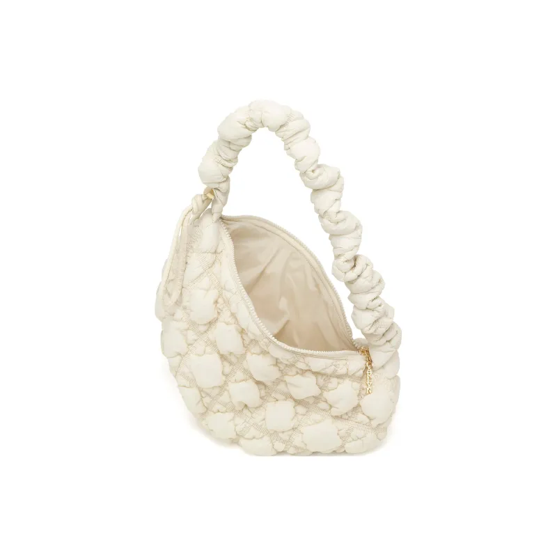 CARLYN Nylon Cloud Bag Portable Crossbody Bag Shoulder Bag Women's Ivory-4