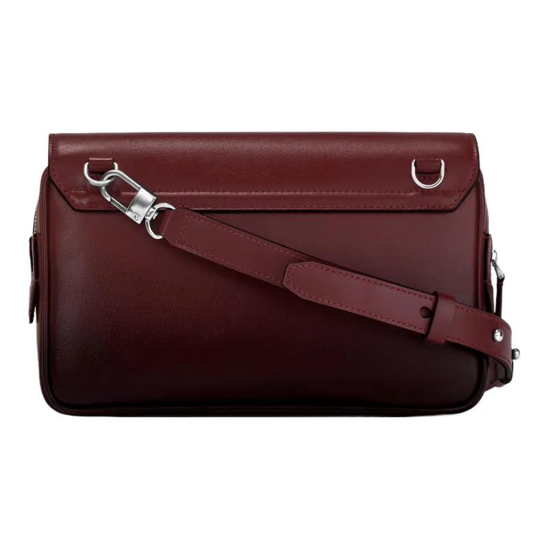 MONTBLANC Meisterstuck Cow Leather Messenger Bag, Shoulder Bag, Crossbody Bag Men's Burgundy-3