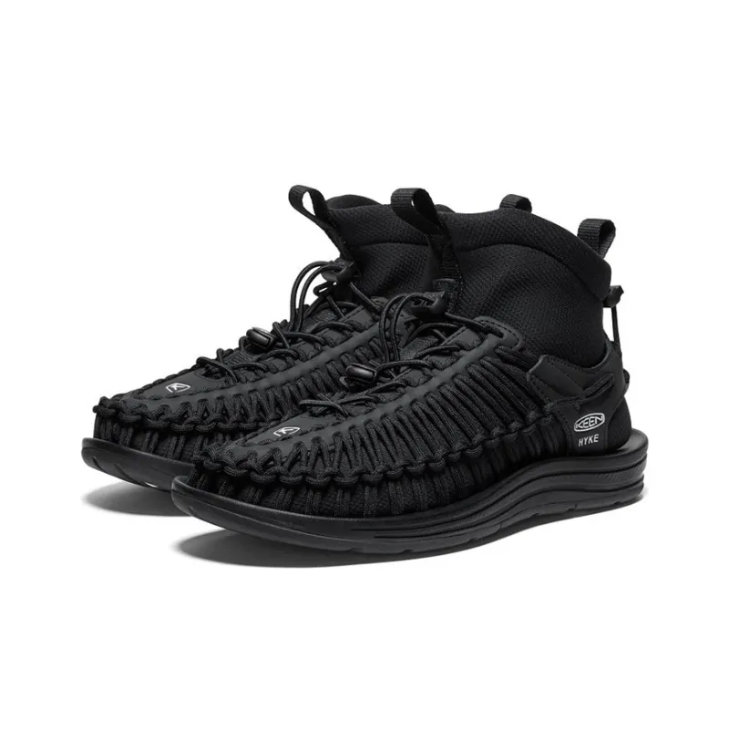 HYKE KEEN Uneek HT Mid Cushioning Wear Resistant High Top Outdoor Shoes Men's Black-2