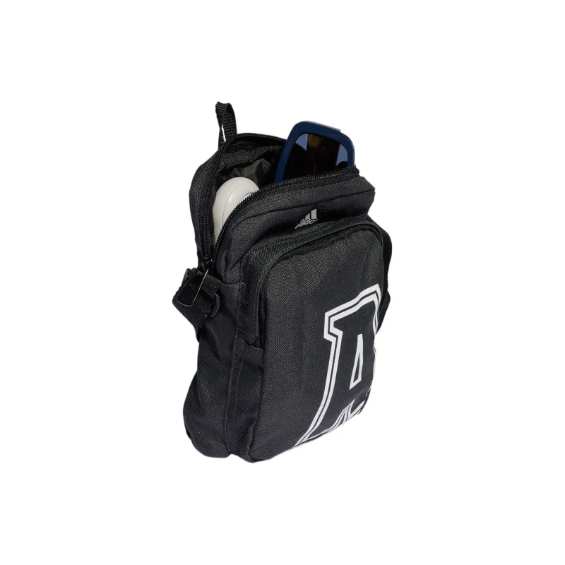 Adidas Eco friendly Polyester Shoulder Bag Crossbody Bag Regular Unisex Gray-3