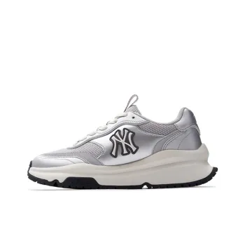 MLB Chunky Runner Durable Breathable Low Top Casual Running Shoes Unisex Silver