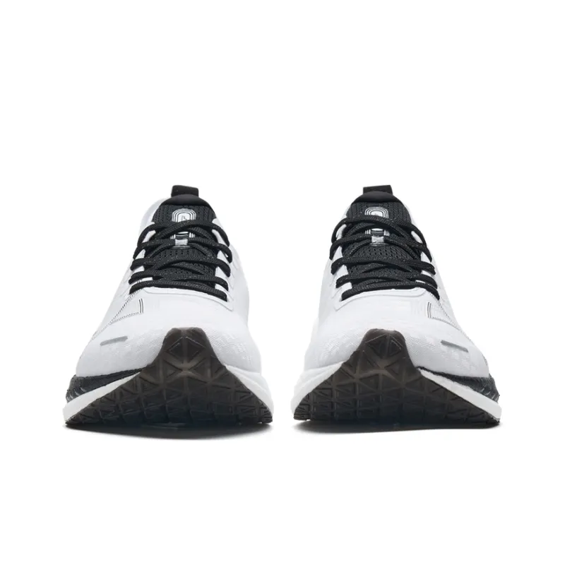 XTEP Two Thousand Kilometers 1.0 Anti Slip Wear Resistant Low Top Sprint Running Shoes Women's Black White-3