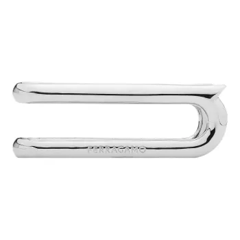 FERRAGAMO Brass Gancini Money Clip Bag Accessory Men's Silver