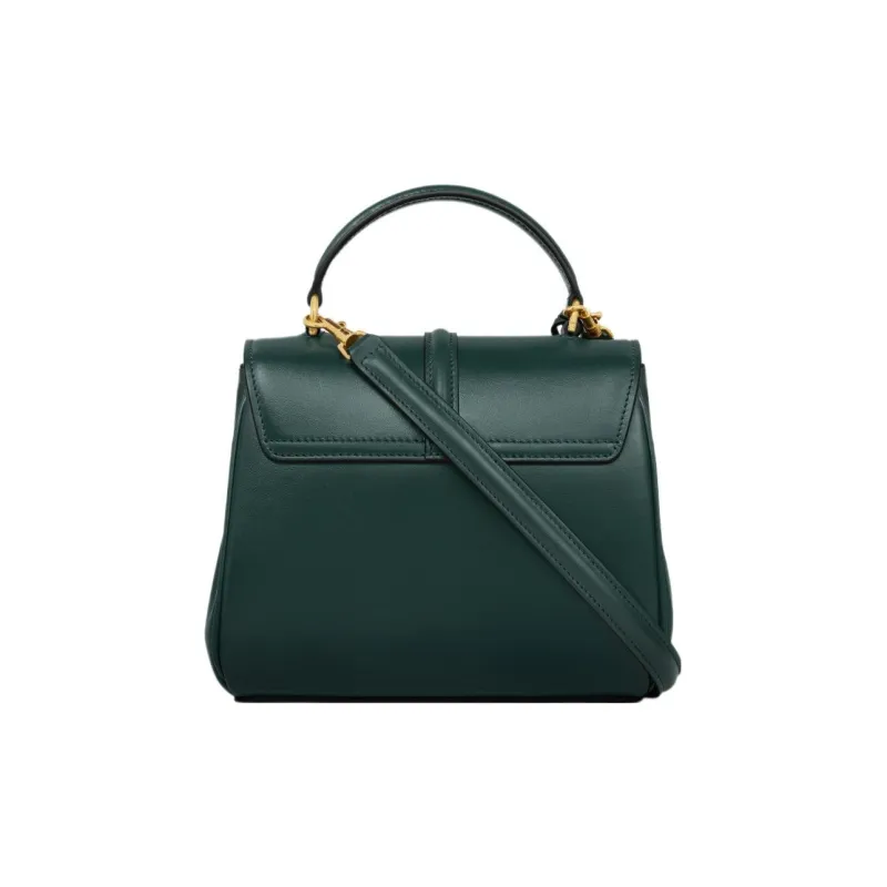 CELINE 16 Cow Leather Shoulder Bag, Crossbody Bag, Handbag Mini Women's Amazon Green-2