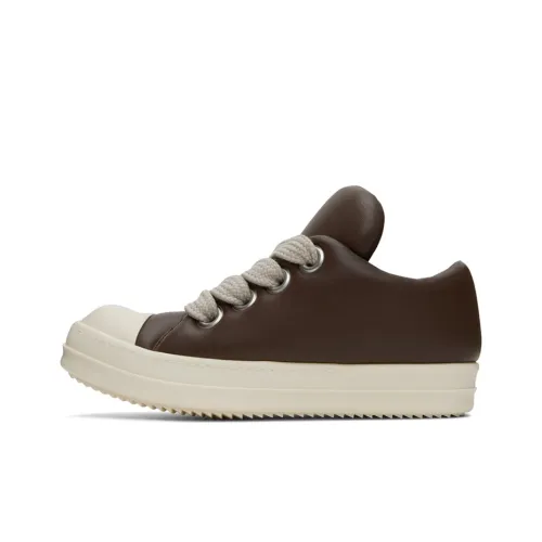 RICK OWENS Skateboard Shoes Men Low-Top Brown