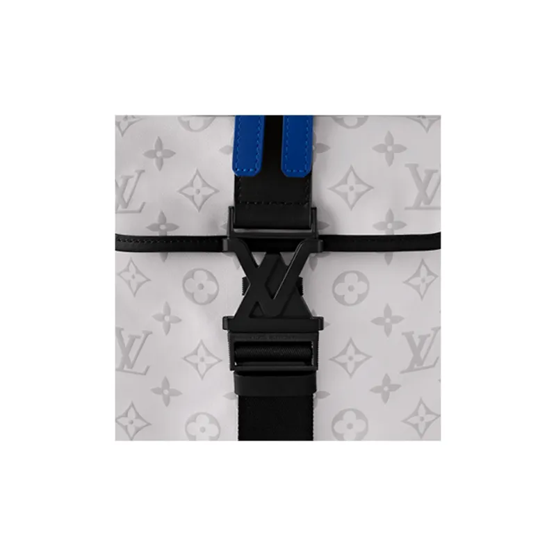 LOUIS VUITTON Canvas With Leather Finish Backpack Men's White & Black-2