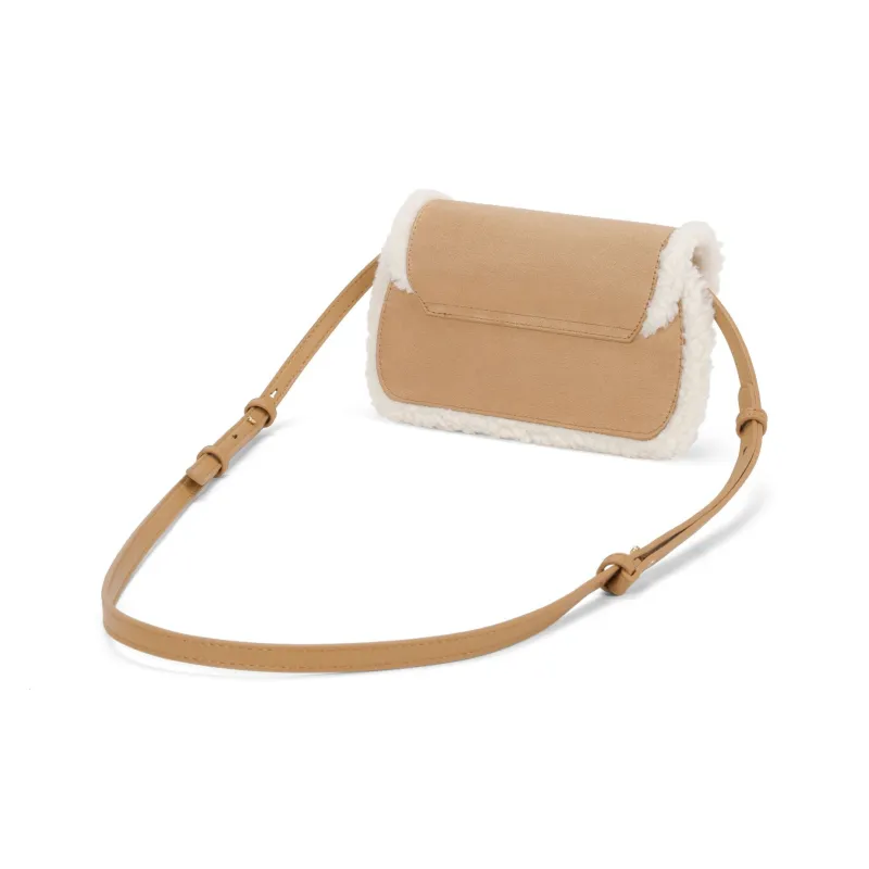 CHARLES&KEITH Polyurethane Small CK Bag Crossbody Bag Handbag Small Size Women's Camel Camel-3