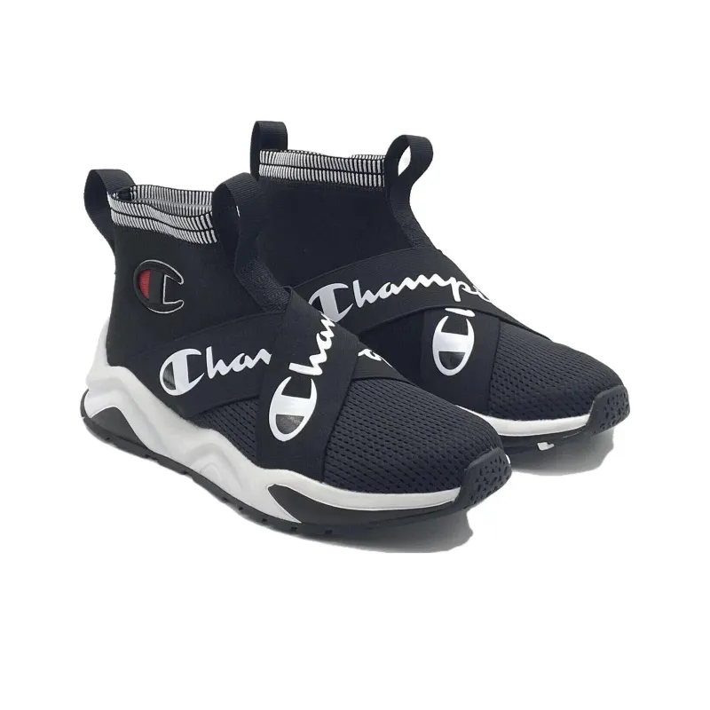 Champion Rally Crossover Cushioning, Wear Resistant High Top Running Shoes Men's Black-3