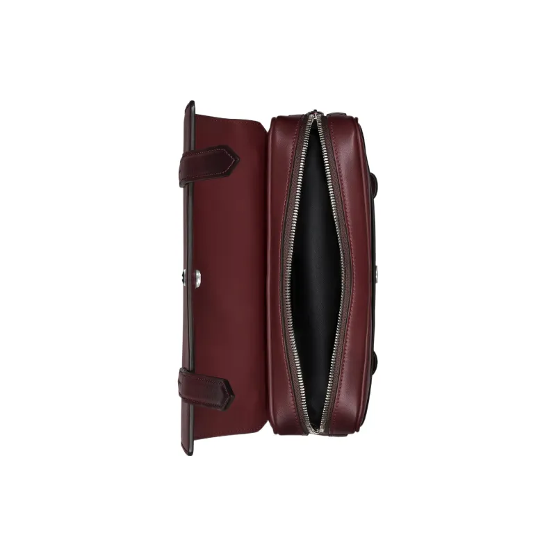 MONTBLANC Meisterstuck Cow Leather Messenger Bag, Shoulder Bag, Crossbody Bag Men's Burgundy-4
