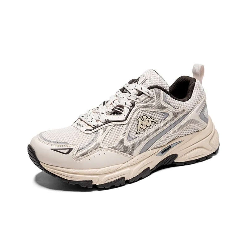 Kappa Wing Durable Breathable Low Top Running Shoes Unisex Moon Gray Silver Gray-2