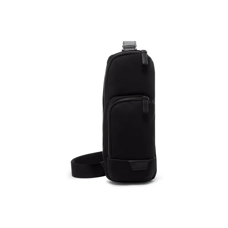 TUMI Nylon Baguette Bag Shoulder Bag Crossbody Bag Sling Bag Regular Unisex Black-0