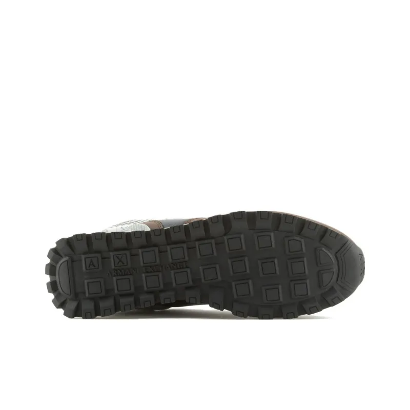 ARMANI EXCHANGE Low Top Casual Shoes Men's Coffee Gray-5