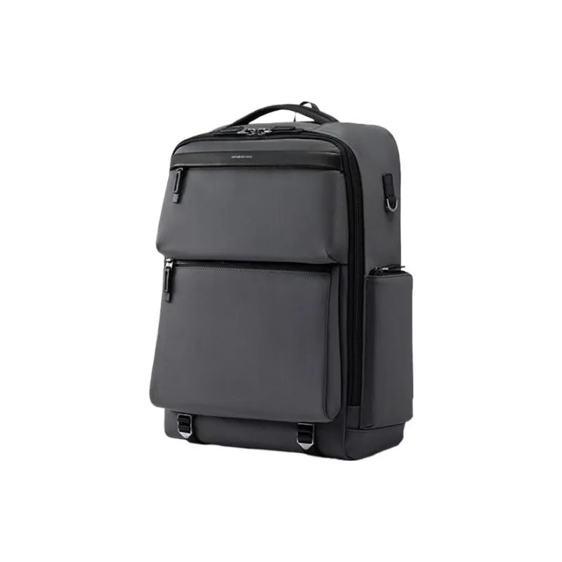 SAMSONITE Fabric PU Polyurethane Backpack Unisex Dark Gray-1