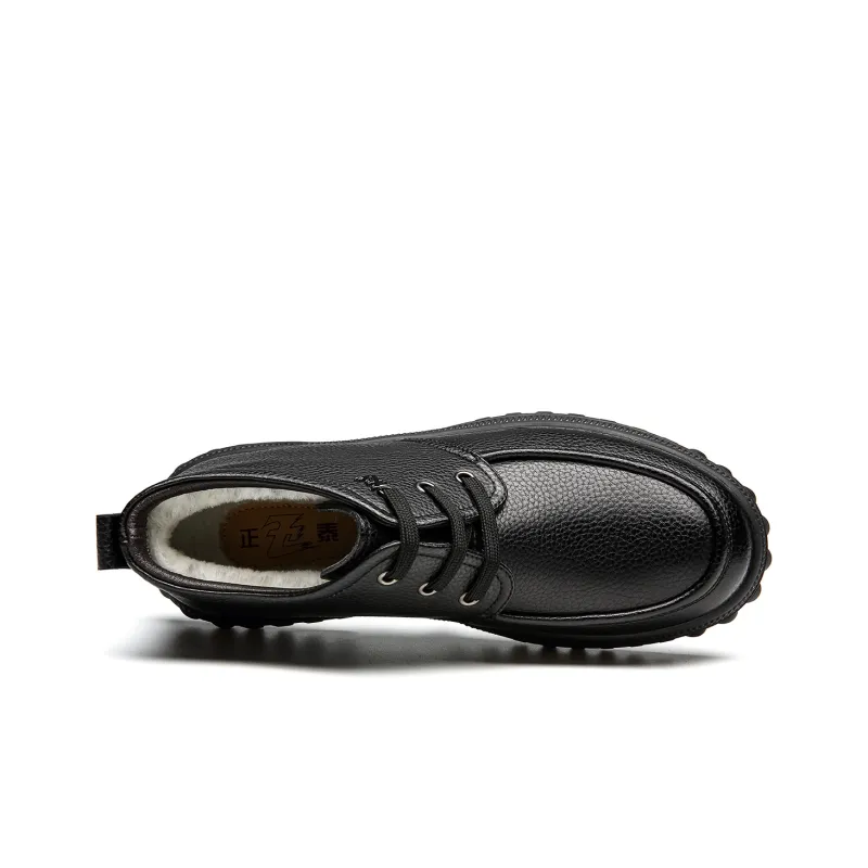 CHINT Dress Shoes Men High Top Black-2