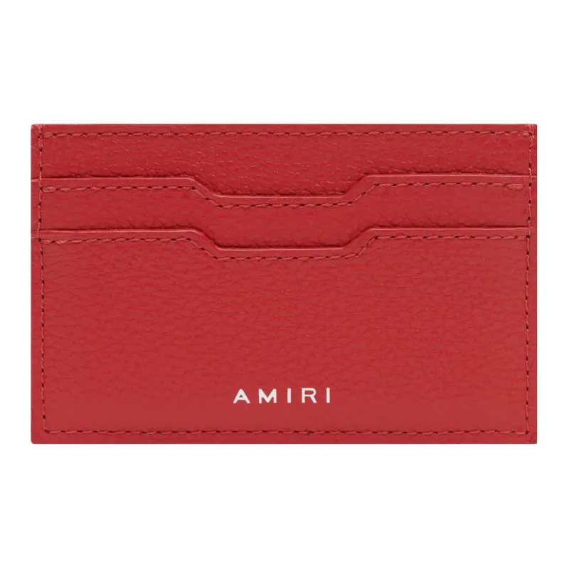 AMIRI Nappa Leather Card Holder Regular Women's Red-0